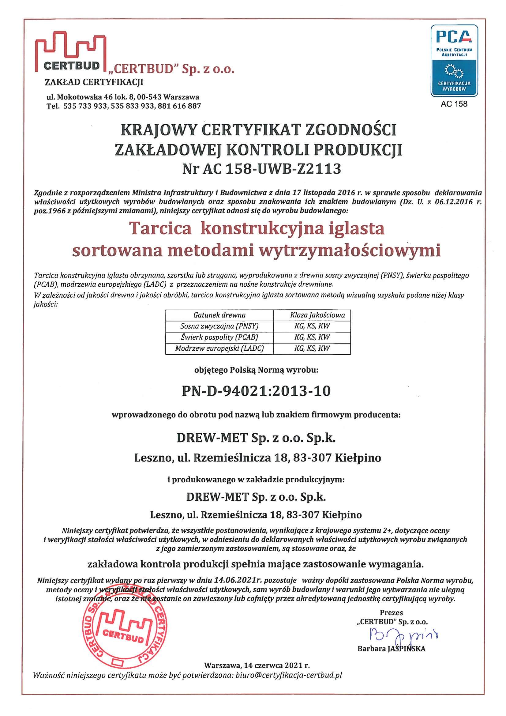certyfikat CE
