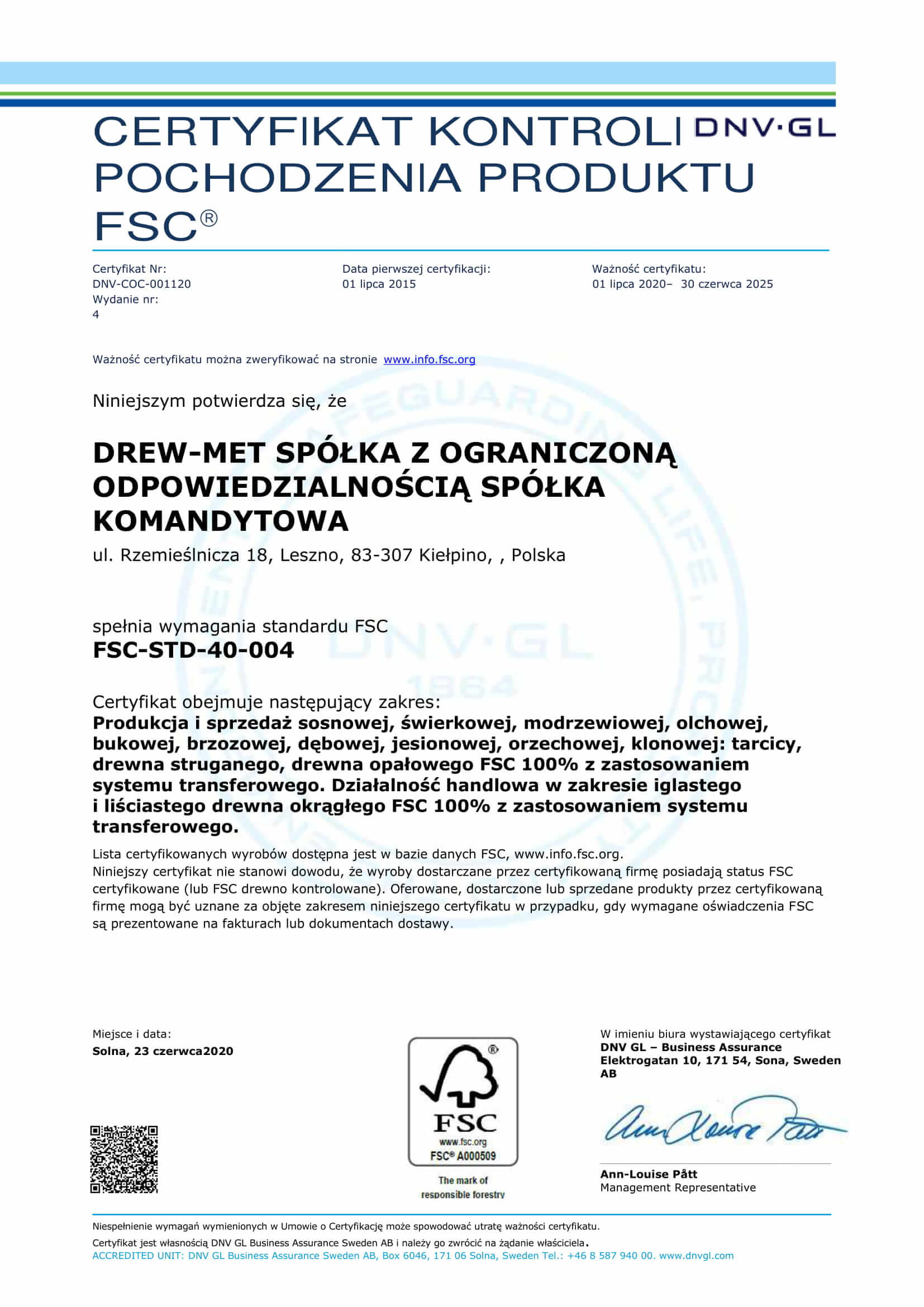 certyfikat FSC®